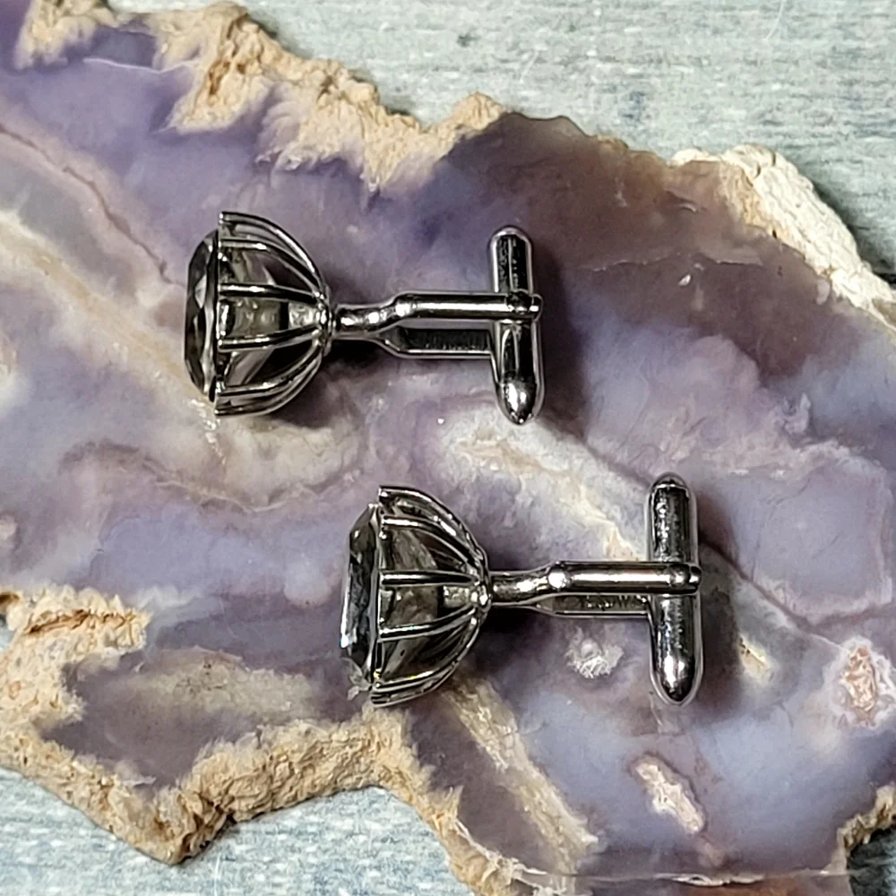 SWANK Silver and gray Cufflinks